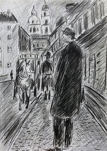 Rue de Prague van Jean Mirre, Schilderij te koop op Singulart