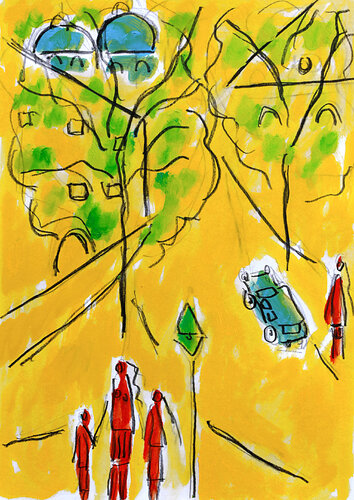 exEnfants de Montmartre van Jean Mirre, Schilderij te koop op Singulart