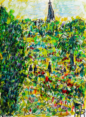 Luxembourg by Jean Mirre, Painting for Sale on Singulart