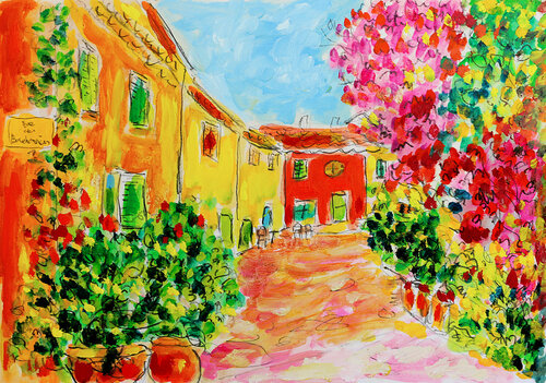 Bormes les Mimosas SOLD van Jean Mirre, Schilderij te koop op Singulart