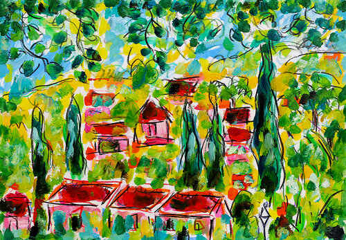 exOn dirait le sud van Jean Mirre, Schilderij te koop op Singulart