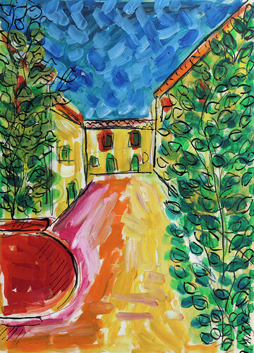 Red Jar di Jean Mirre, Pittura in vendita su Singulart