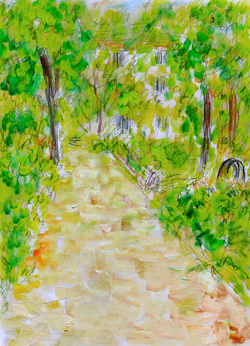 Parc by Jean Mirre, Painting for Sale on Singulart