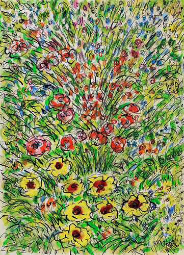 L'audace du jardin van Jean Mirre, Schilderij te koop op Singulart