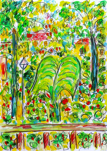 Camping di Jean Mirre, Pittura in vendita su Singulart