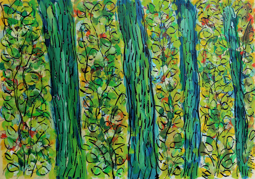 Troncs by Jean Mirre, Painting for Sale on Singulart