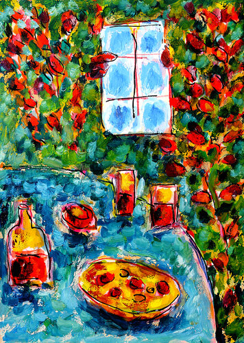 Tarte aux fruits  SOLD van Jean Mirre, Schilderij te koop op Singulart