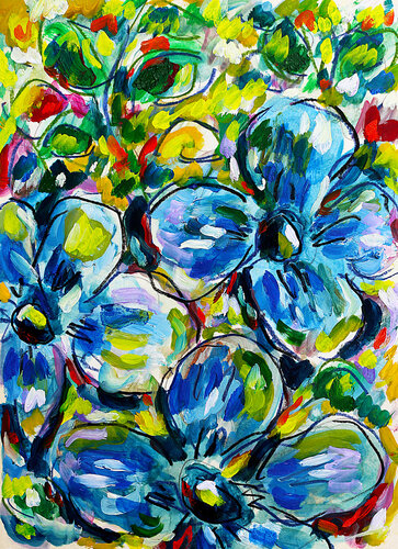 exLapis - Lazuli van Jean Mirre, Schilderij te koop op Singulart