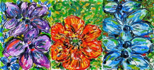 Flowers and power von Jean Mirre, Malerei kaufen auf Singulart
