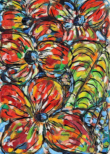 Chemin d'automne van Jean Mirre, Schilderij te koop op Singulart