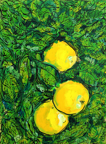 Pommes au verger von Jean Mirre, Malerei kaufen auf Singulart
