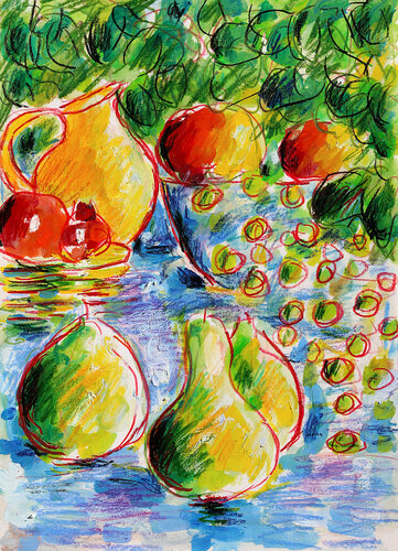 Pichet et fruits von Jean Mirre, Malerei kaufen auf Singulart