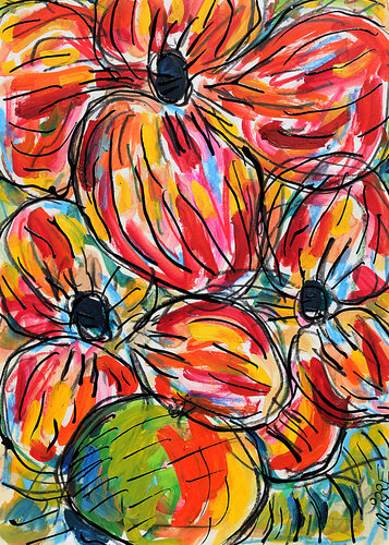 Tumulte floral von Jean Mirre, Malerei kaufen auf Singulart