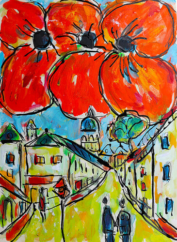 Montmartre en ce temps là (Aznavour) di Jean Mirre, Pittura in vendita su Singulart