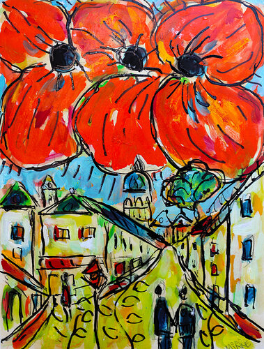 Montmartre en ce temps là (Aznavour) di Jean Mirre, Pittura in vendita su Singulart