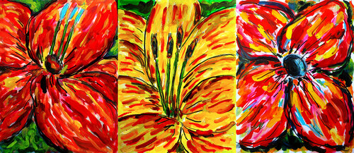 Gros plan fleurs by Jean Mirre, Painting for Sale on Singulart