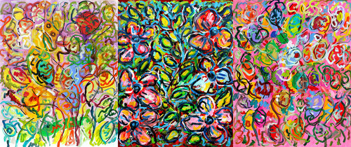 Triptyque Tribus Jean Mirre