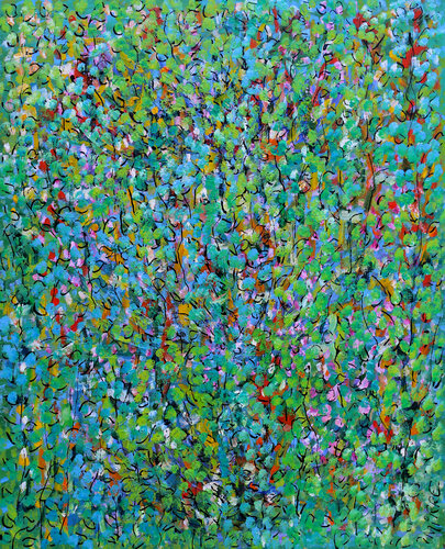 La musique des fleurs van Jean Mirre, Schilderij te koop op Singulart