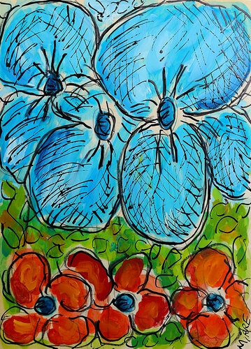 Céanothes van Jean Mirre, Schilderij te koop op Singulart