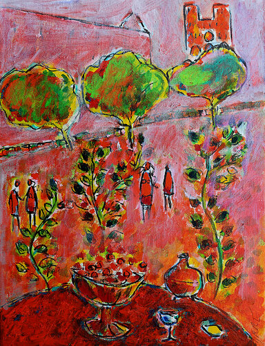 exBreakfast in Paris van Jean Mirre, Schilderij te koop op Singulart