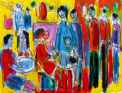 exLunch break van Jean Mirre, Schilderij te koop op Singulart