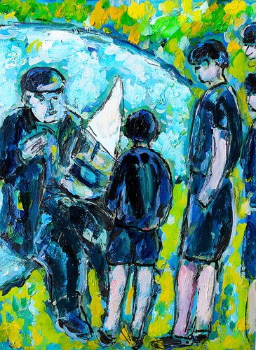 Leçon de navigation van Jean Mirre, Schilderij te koop op Singulart