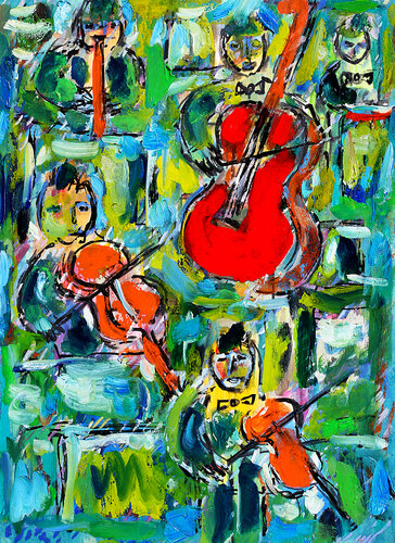 Musique by Jean Mirre, Painting for Sale on Singulart