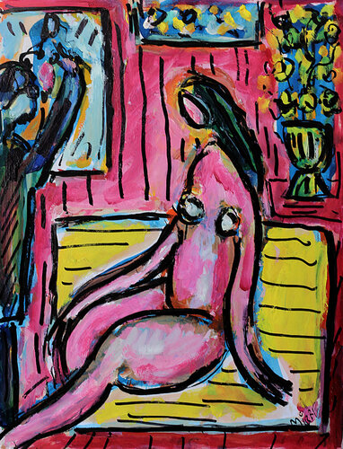 La muse by Jean Mirre, Painting for Sale on Singulart