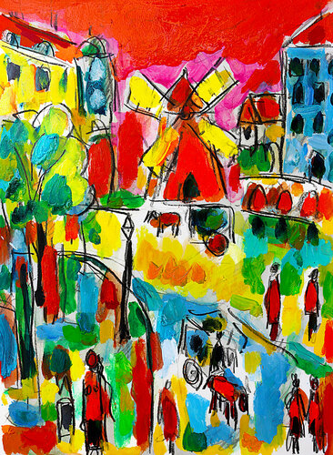 Moulin di Jean Mirre, Pittura in vendita su Singulart