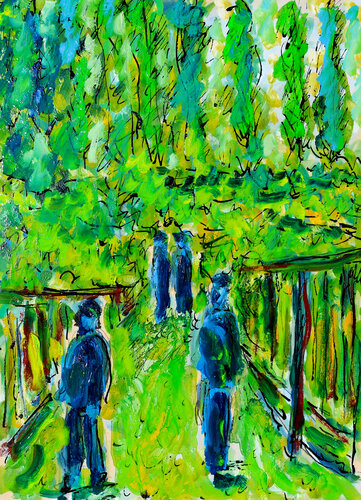 Longchamp van Jean Mirre, Schilderij te koop op Singulart