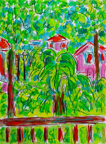 Les Gros Joncs by Jean Mirre, Painting for Sale on Singulart