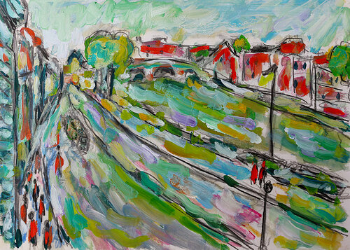exQuai Voltaire van Jean Mirre, Schilderij te koop op Singulart