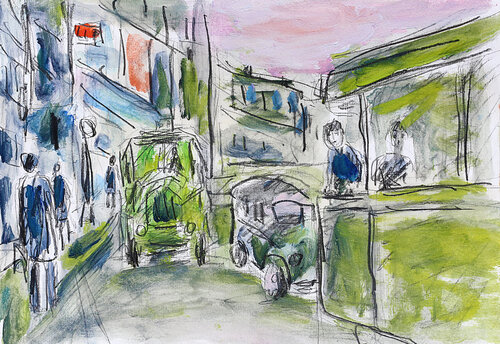 exVertes années van Jean Mirre, Schilderij te koop op Singulart
