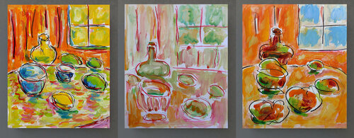 Triptyque salle à manger Jean Mirre