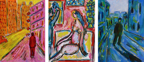 Triptyque atelier et rues Jean Mirre