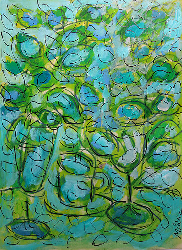 Thé à la menthe di Jean Mirre, Pittura in vendita su Singulart
