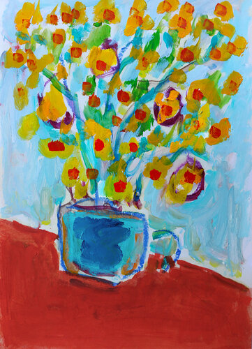 Bouquet rikiki by Jean Mirre, Painting for Sale on Singulart