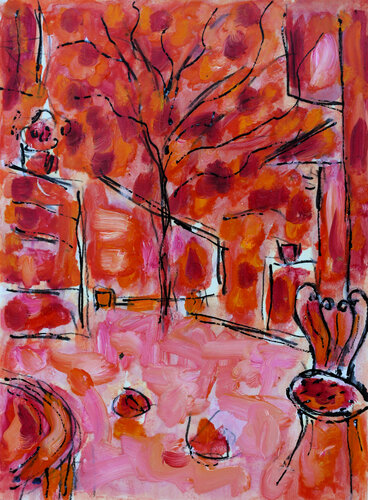 Chaise de jardin par Jean Mirre, Peinture en vente sur Singulart