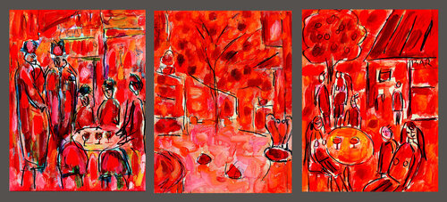 Triptyque Bar Bar Jean Mirre