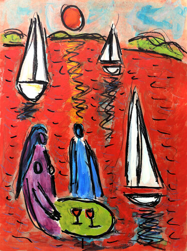 Caraïbes by Jean Mirre, Painting for Sale on Singulart