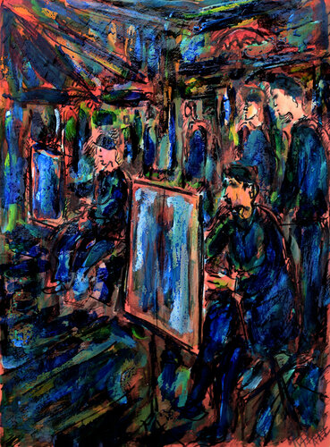 Tertre by Jean Mirre, Painting for Sale on Singulart
