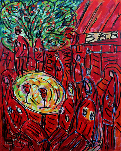 Pretty Bar by Jean Mirre, Painting for Sale on Singulart
