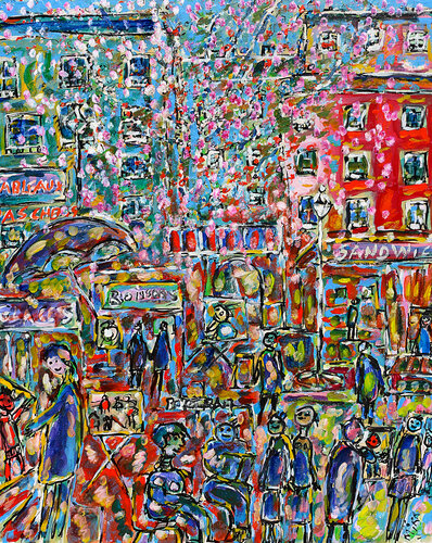 Paris doré di Jean Mirre, Pittura in vendita su Singulart