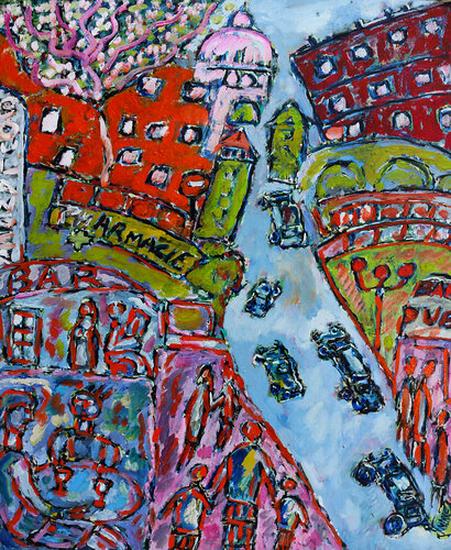 Rue Lepic, Paris von Jean Mirre, Malerei kaufen auf Singulart