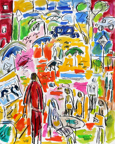 exDoux mois d'août van Jean Mirre, Schilderij te koop op Singulart