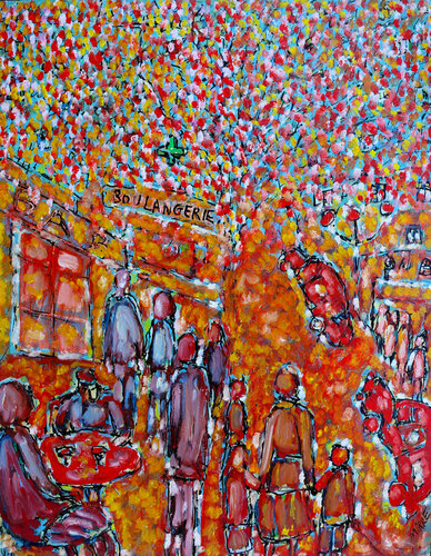 Life is Love van Jean Mirre, Schilderij te koop op Singulart