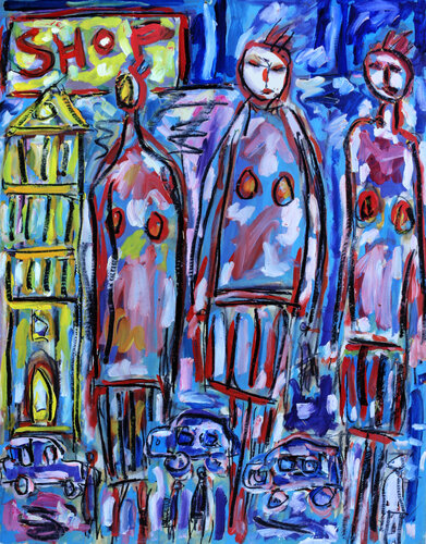 Knightsbridge van Jean Mirre, Schilderij te koop op Singulart