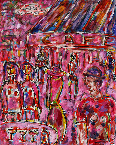 Better Café van Jean Mirre, Schilderij te koop op Singulart