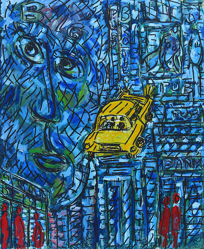 Blade runner by Jean Mirre, Painting for Sale on Singulart
