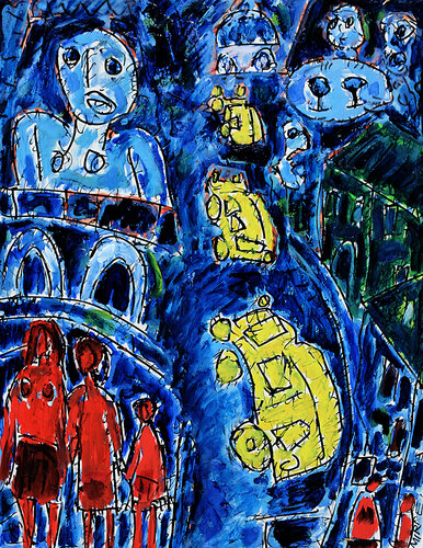 Top départ van Jean Mirre, Schilderij te koop op Singulart